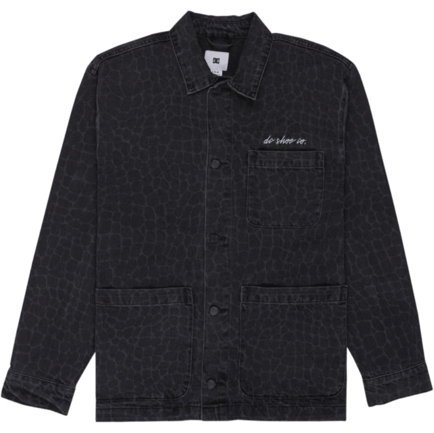 2026 DC Shoes Mens Hawkshaw Snake Overshirt EDYWT03278-KVJ6 - Laser Scales Snake